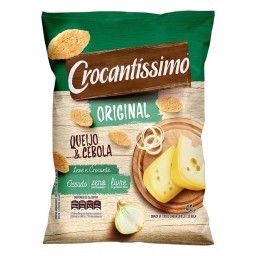 Snack de Trigo Queijo & Cebola Crocantíssimo Original Pacote 40g