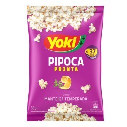 Pipoca Pronta Manteiga Temperada Yoki 58g	