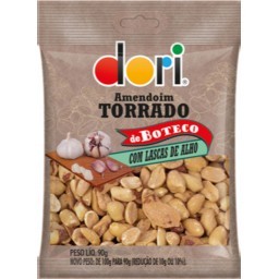 Amendoim Boteco Torrado Lascas de Alho Dori 90g