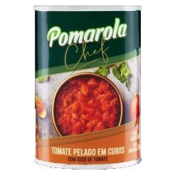 Tomate Pelado Em Cubos POMAROLA Chef Lata 400g