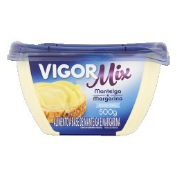 Margarina com Manteiga sem Sal VIGOR Mix Pote 500g