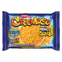 Macarrão Instantâneo Molho de Queijo NISSIN MIOJO Cremoso Pacote 88g 