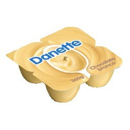 Sobremesa Danette Chocolate Branco 360g 4 unidades