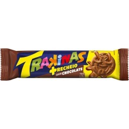 Biscoito Recheado Trakinas Mais Chocolate 126g