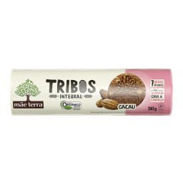 Biscoito Doce Orgânico Sabor Cacau Tribos MÃE TERRA 130g