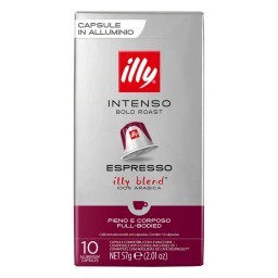 Café em Cápsula Torrado e Moído Intenso Espresso Illy Caixa 57g 10 Unidades