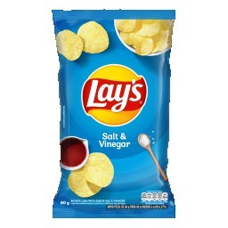 Salgadinho De Batata Frita Lisa LAY'S Sal E Vinagre Pacote 80g