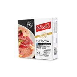 Carpaccio de Carne Bovina sem Osso Congelada WESSEL 200g