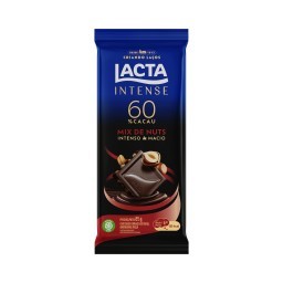 Chocolate Lacta Intense 60% cacau mix de nuts 85g