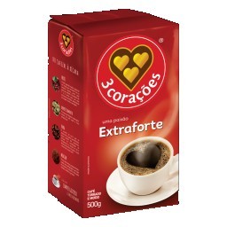 Café à Vácuo Extra Forte 3 CORAÇÕES Pacote 500g