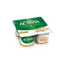 Activia Polpa Aveia 400g 4 unidades