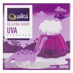 Gelatina em Pó Uva Qualitá Caixa 20g 