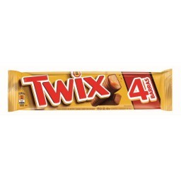 Chocolate com Recheio de Caramelo TWIX 80g com 4 Unidades