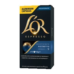 Cápsulas De Café L'OR Decaffeinato Caixa 10 Unidades