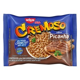 Macarrão Instantâneo Picanha Nissin Miojo Cremoso Pacote 88g