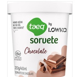 Sorvete Chocolate Taeq by Lowko Pote 455ml   