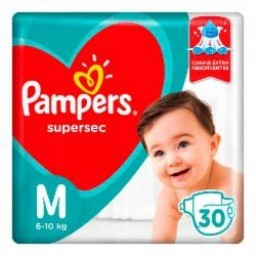 FRALDA PAMPERS SUPERSEC M C/30