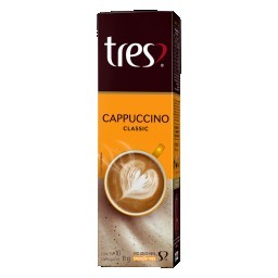 Cápsulas de Café 3 CORAÇÕES Cappuccino Classic Contém 10 Unidades 11g