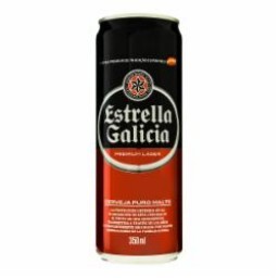 CERVEJA ESTRELLA GALICIA PURO MALTE LATA 350ML