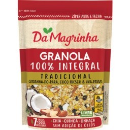 Granola 100% Integral Tradicional Da Magrinha Pacote 250g