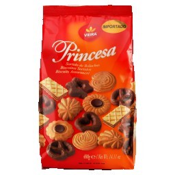 Biscoito PRINCESA Amanteigado Sortido Pacote 400g