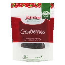 Cranberries Desidratados Jasmine Pacote 70g