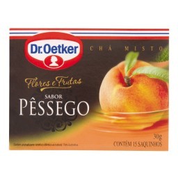 Chá Misto de Flores e Frutas Sabor Pêssego Dr. OETKER 30g com 15 Saquinhos