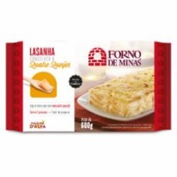 LASANHA FORNO DE MINAS 600G QUATRO QUEIJOS