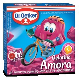 Gelatina em Pó Sabor Amora Dr. OETKER Caixa 20g