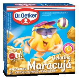 Gelatina em Pó Sabor Maracujá Dr. OETKER Caixa 20g