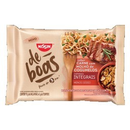 Macarrão Instantâneo Carne com Molho de Cogumelos Nissin De Boas Pacote 75g