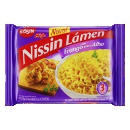 Macarrão Instantâneo de Frango com Alho Nissin Lámen Pacote 85g