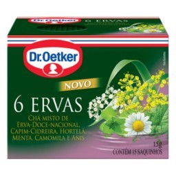 Chá 6 Ervas Dr.Oetker 15g com 15 Unidades