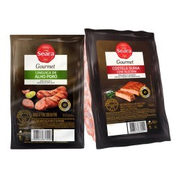 Costela suína com alecrim congelada + Linguiça com alho poró Seara Gourmet 500g