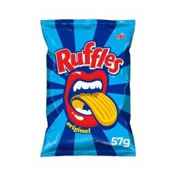 Batata Frita Ondulada Original Elma Chips Ruffles Pacote 57G