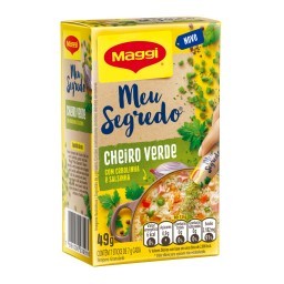 Tempero Granulado Cheiro Verde Maggi Meu Segredo Caixa 49g 7 Unidades