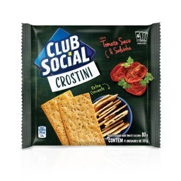 Biscoito Club Social Crostini tomate seco e salsinha 80g