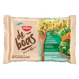 Macarrão Instantâneo Mix de Legumes com Ervas Nissin De Boas Pacote 75g