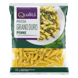 Macarrão Grano Duro Penne Macarrão de Sêmola Grano Duro Penne Qualitá Pacote 500gPacote 500g