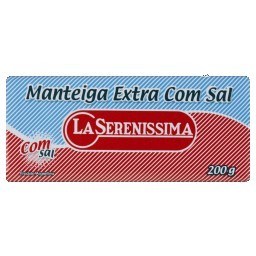 Manteiga Extra com Sal LA SERENISSIMA Tablete 200g