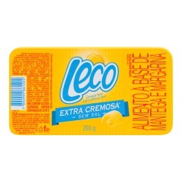 Manteiga E Margarina Extra Cremosa LECO Sem Sal 200g