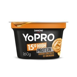 Iogurte YoPRO Banana com Pasta de Amendoim 15g de proteínas 160g