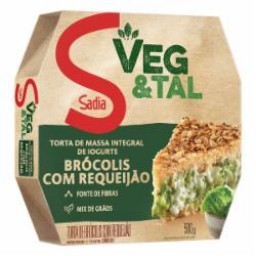 TORTA SADIA VEG & TAL INTEGRAL 500G BROCOLIS C/...