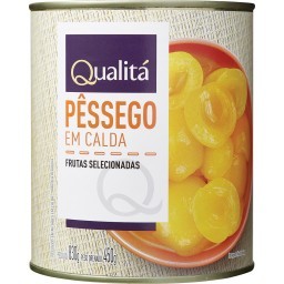 Pêssego em Calda QUALITÁ Lata 450g