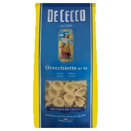 Macarrão de Sêmola Orecchiette 91 De Cecco Pacote 500g