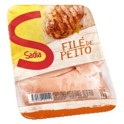 Filé de Peito de Frango Congelado SADIA Bandeja 1kg