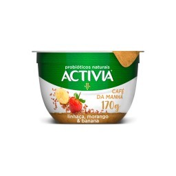 Activia Café da Manhã Morango, Banana e Linhaça 170g