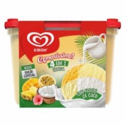 SORVETE KIBON CREM 4EM1 2L TROPICAL