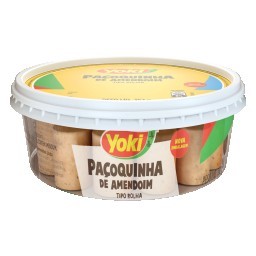 Paçoquinha de Rolha Tradicional Brasileira YOKI Pote 352g