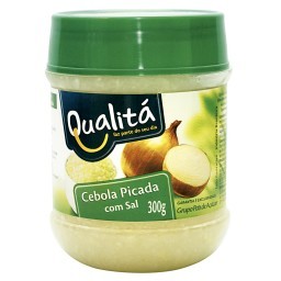 Cebola Picada com Sal QUALITÁ Pote 300g